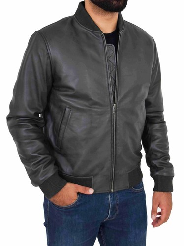 Bomber uomo giacca pelle