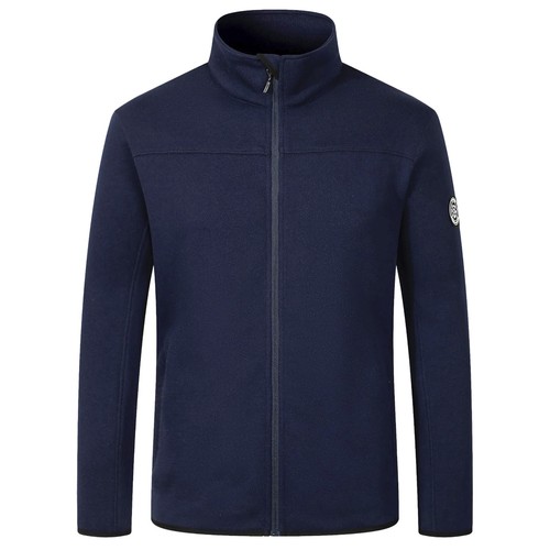 Giacca pile maglia blue - in,