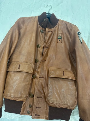 Giubbotto pelle uomo blauer - giubbotto,