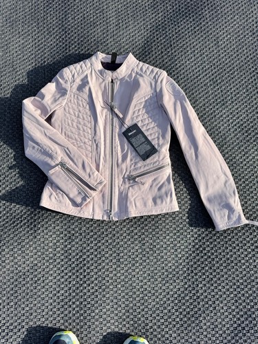 Giacca pelle blu usa - pelle,