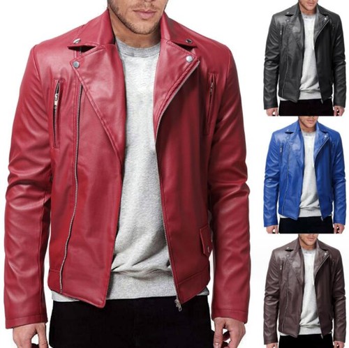 Giacca moto uomo ecopelle - giacca,