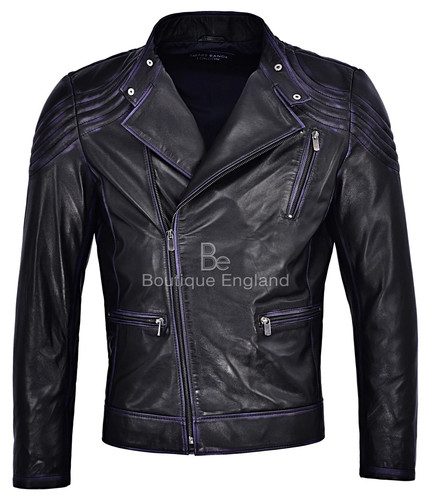 Giacca uomo biker vera - giacca,