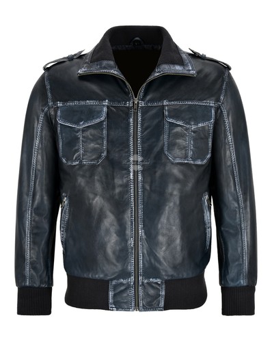 Giubbotto bomber uomo navy - bomber,
