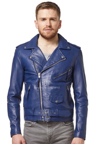 Brando giacca uomo blu slim - giacca,