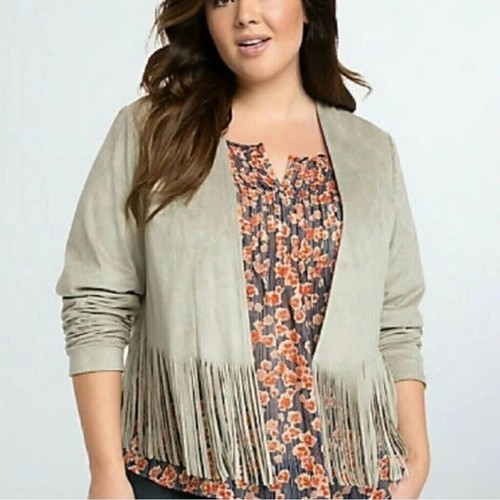 Giacca crop torrid frange - giacca,